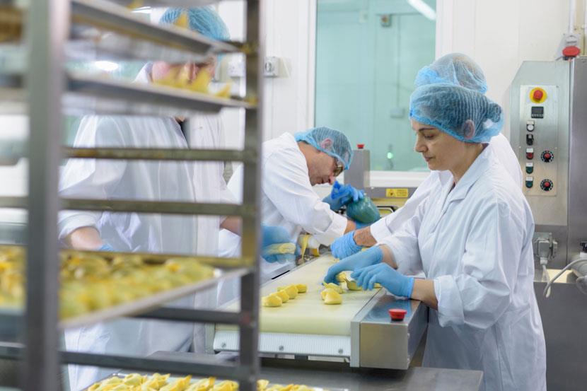 People working in a bakery